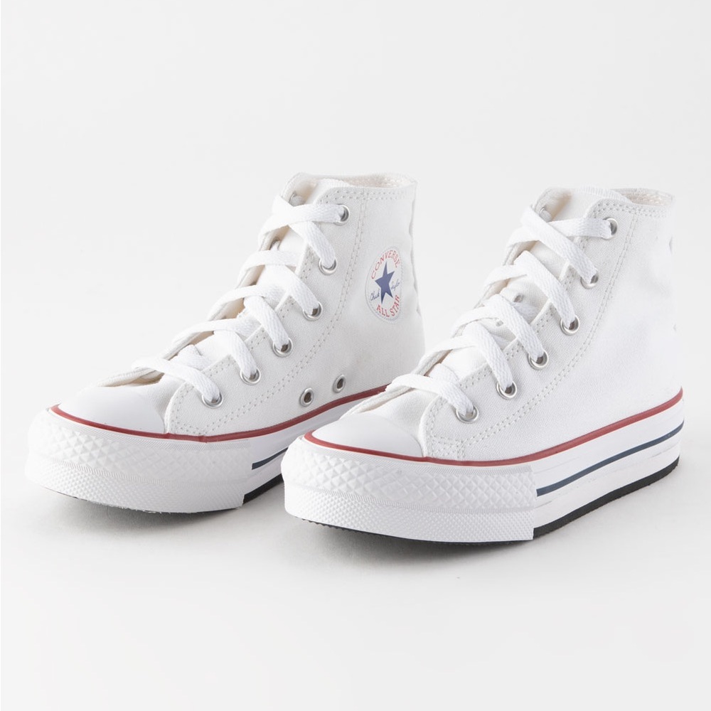 Converse All Star White Platform High Tops - Size 7.5W / New!
